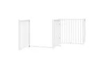 Vidaxl Dog Gate With Door Foldable 10 Panels White 800 Cm Poplar Wood Vidaxl Dog Gate With Door Foldable 10 Panels White 800 Cm Poplar Wood