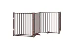 Vidaxl Dog Gate With Door Foldable 6 Panels Brown 480 Cm Poplar Wood Vidaxl Dog Gate With Door Foldable 6 Panels Brown 480 Cm Poplar Wood