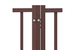 Vidaxl Dog Gate With Door Foldable 6 Panels Brown 480 Cm Poplar Wood Vidaxl Dog Gate With Door Foldable 6 Panels Brown 480 Cm Poplar Wood