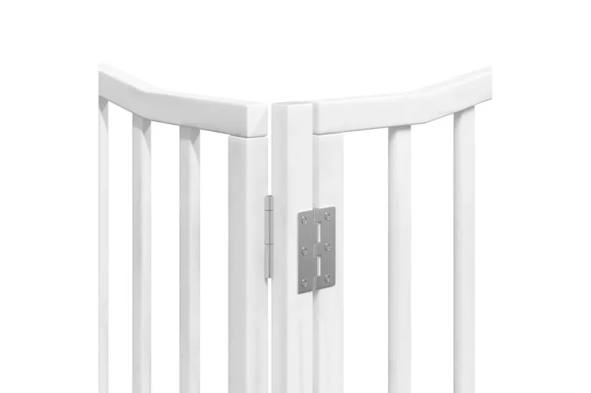 Vidaxl Dog Gate With Door Foldable 12 Panels White 960 Cm Poplar Wood Vidaxl Dog Gate With Door Foldable 12 Panels White 960 Cm Poplar Wood