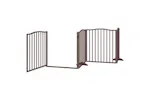 Vidaxl Dog Gate With Door Foldable 10 Panels Brown 800 Cm Poplar Wood Vidaxl Dog Gate With Door Foldable 10 Panels Brown 800 Cm Poplar Wood