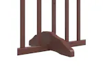 Vidaxl Dog Gate With Door Foldable 10 Panels Brown 800 Cm Poplar Wood Vidaxl Dog Gate With Door Foldable 10 Panels Brown 800 Cm Poplar Wood