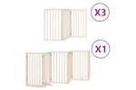 Vidaxl Dog Gate With Door Foldable 15 Panels 750 Cm Poplar Wood Vidaxl Dog Gate With Door Foldable 15 Panels 750 Cm Poplar Wood