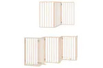 Vidaxl Dog Gate With Door Foldable 15 Panels 750 Cm Poplar Wood Vidaxl Dog Gate With Door Foldable 15 Panels 750 Cm Poplar Wood