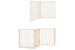 Vidaxl Dog Gate With Door Foldable 12 Panels 960 Cm Poplar Wood Vidaxl Dog Gate With Door Foldable 12 Panels 960 Cm Poplar Wood