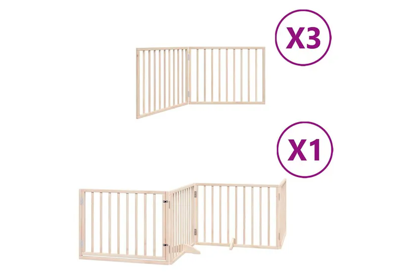 Vidaxl Dog Gate With Door Foldable 10 Panels 800 Cm Poplar Wood Vidaxl Dog Gate With Door Foldable 10 Panels 800 Cm Poplar Wood
