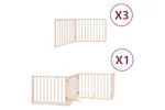 Vidaxl Dog Gate With Door Foldable 10 Panels 800 Cm Poplar Wood Vidaxl Dog Gate With Door Foldable 10 Panels 800 Cm Poplar Wood