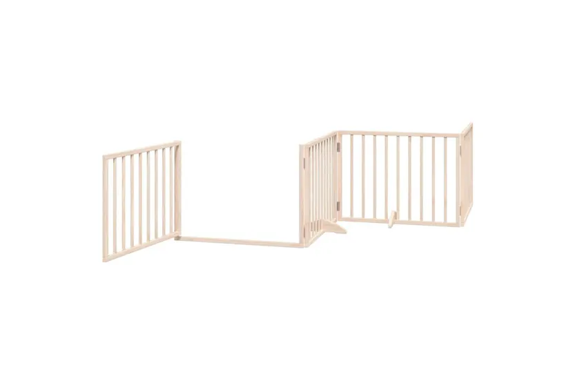Vidaxl Dog Gate With Door Foldable 10 Panels 800 Cm Poplar Wood Vidaxl Dog Gate With Door Foldable 10 Panels 800 Cm Poplar Wood