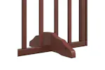 Vidaxl Dog Gate With Door Foldable 6 Panels Brown 480 Cm Poplar Wood Vidaxl Dog Gate With Door Foldable 6 Panels Brown 480 Cm Poplar Wood