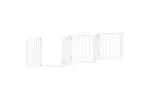 Vidaxl Dog Gate With Door Foldable 12 Panels White 600 Cm Poplar Wood Vidaxl Dog Gate With Door Foldable 12 Panels White 600 Cm Poplar Wood