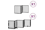 Vidaxl Dog Gate With Door Foldable 9 Panels Black 450 Cm Poplar Wood Vidaxl Dog Gate With Door Foldable 9 Panels Black 450 Cm Poplar Wood