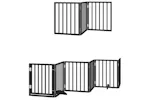 Vidaxl Dog Gate With Door Foldable 9 Panels Black 450 Cm Poplar Wood Vidaxl Dog Gate With Door Foldable 9 Panels Black 450 Cm Poplar Wood