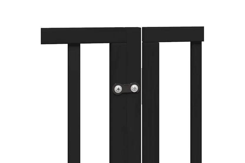 Vidaxl Dog Gate With Door Foldable 12 Panels Black 960 Cm Poplar Wood Vidaxl Dog Gate With Door Foldable 12 Panels Black 960 Cm Poplar Wood
