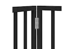 Vidaxl Dog Gate With Door Foldable 12 Panels Black 960 Cm Poplar Wood Vidaxl Dog Gate With Door Foldable 12 Panels Black 960 Cm Poplar Wood