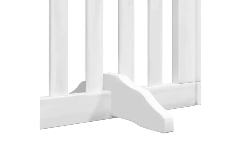 Vidaxl Dog Gate With Door Foldable 9 Panels White 450 Cm Poplar Wood Vidaxl Dog Gate With Door Foldable 9 Panels White 450 Cm Poplar Wood