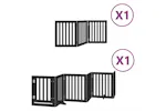 Vidaxl Dog Gate With Door Foldable 9 Panels Black 450 Cm Poplar Wood Vidaxl Dog Gate With Door Foldable 9 Panels Black 450 Cm Poplar Wood