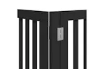 Vidaxl Dog Gate With Door Foldable 9 Panels Black 450 Cm Poplar Wood Vidaxl Dog Gate With Door Foldable 9 Panels Black 450 Cm Poplar Wood