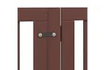 Vidaxl Dog Gate With Door Foldable 15 Panels Brown 750 Cm Poplar Wood Vidaxl Dog Gate With Door Foldable 15 Panels Brown 750 Cm Poplar Wood