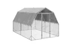 Vidaxl Chicken Run With Roof 25x4x225 M Galvanised Steel Vidaxl Chicken Run With Roof 25x4x225 M Galvanised Steel