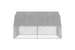 Vidaxl Chicken Run With Roof 25x4x225 M Galvanised Steel Vidaxl Chicken Run With Roof 25x4x225 M Galvanised Steel
