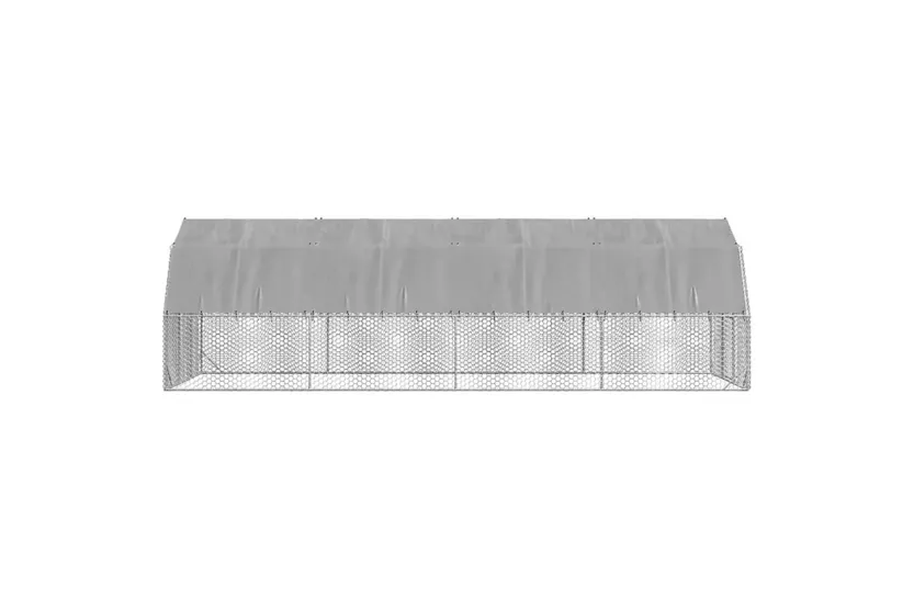 Vidaxl Chicken Run With Roof 25x8x225 M Galvanised Steel Vidaxl Chicken Run With Roof 25x8x225 M Galvanised Steel