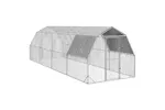 Vidaxl Chicken Run With Roof 25x8x225 M Galvanised Steel Vidaxl Chicken Run With Roof 25x8x225 M Galvanised Steel