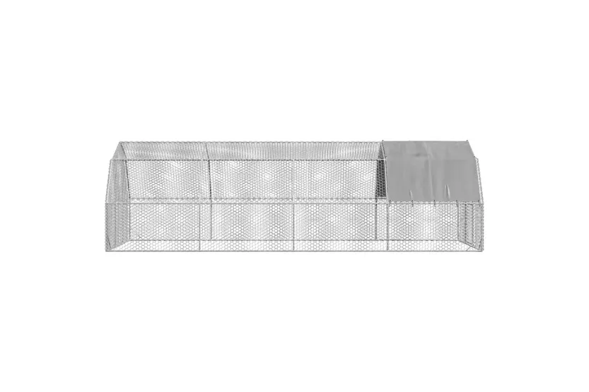 Vidaxl Chicken Run With Roof 25x8x225 M Galvanised Steel Vidaxl Chicken Run With Roof 25x8x225 M Galvanised Steel