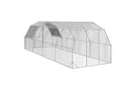 Vidaxl Chicken Run With Roof 25x8x225 M Galvanised Steel Vidaxl Chicken Run With Roof 25x8x225 M Galvanised Steel