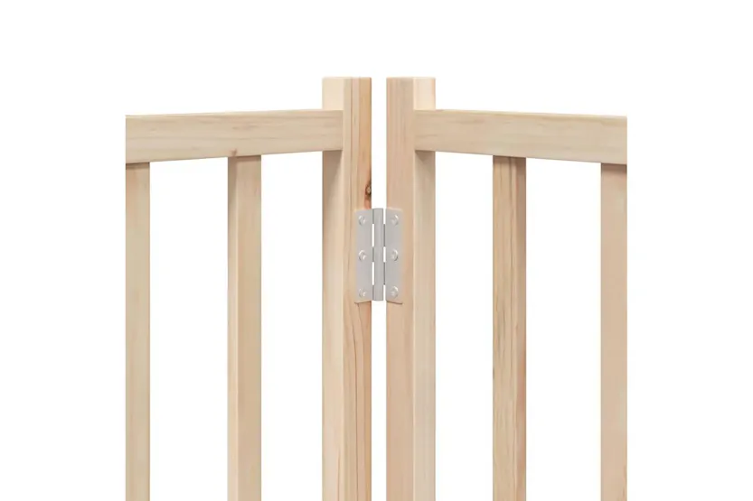 Vidaxl Dog Gate With Door Foldable 9 Panels 450 Cm Poplar Wood Vidaxl Dog Gate With Door Foldable 9 Panels 450 Cm Poplar Wood