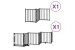 Vidaxl Dog Gate With Door Foldable 9 Panels Black 450 Cm Poplar Wood Vidaxl Dog Gate With Door Foldable 9 Panels Black 450 Cm Poplar Wood