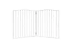 Vidaxl Dog Gate Foldable 2 Panels White 160 Cm Poplar Wood Vidaxl Dog Gate Foldable 2 Panels White 160 Cm Poplar Wood