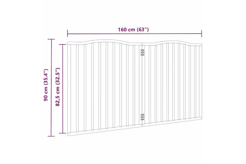 Vidaxl Dog Gate Foldable 2 Panels White 160 Cm Poplar Wood Vidaxl Dog Gate Foldable 2 Panels White 160 Cm Poplar Wood