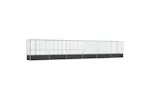 Vidaxl Aviary With Extension Silver 12505x107x212 Cm Steel Vidaxl Aviary With Extension Silver 12505x107x212 Cm Steel