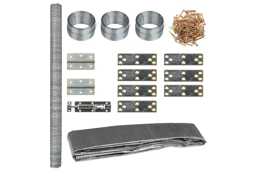 Vidaxl Chicken Coop 268x100x190 Cm Metal Vidaxl Chicken Coop 268x100x190 Cm Metal