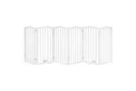 Vidaxl Dog Gate With Door Foldable 6 Panels White 300 Cmpoplar Wood Vidaxl Dog Gate With Door Foldable 6 Panels White 300 Cmpoplar Wood