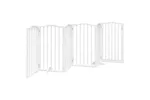 Vidaxl Dog Gate With Door Foldable 6 Panels White 300 Cmpoplar Wood Vidaxl Dog Gate With Door Foldable 6 Panels White 300 Cmpoplar Wood