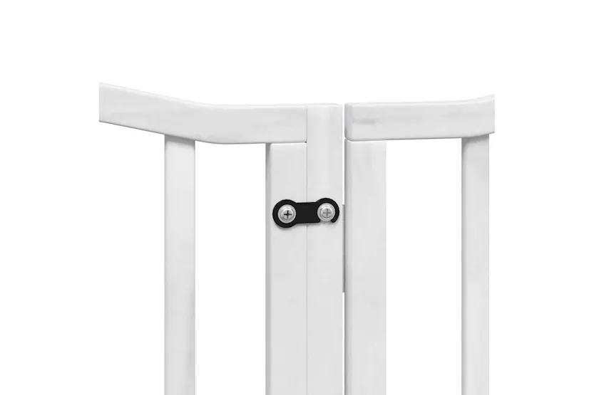 Vidaxl Dog Gate With Door Foldable 6 Panels White 300 Cmpoplar Wood Vidaxl Dog Gate With Door Foldable 6 Panels White 300 Cmpoplar Wood