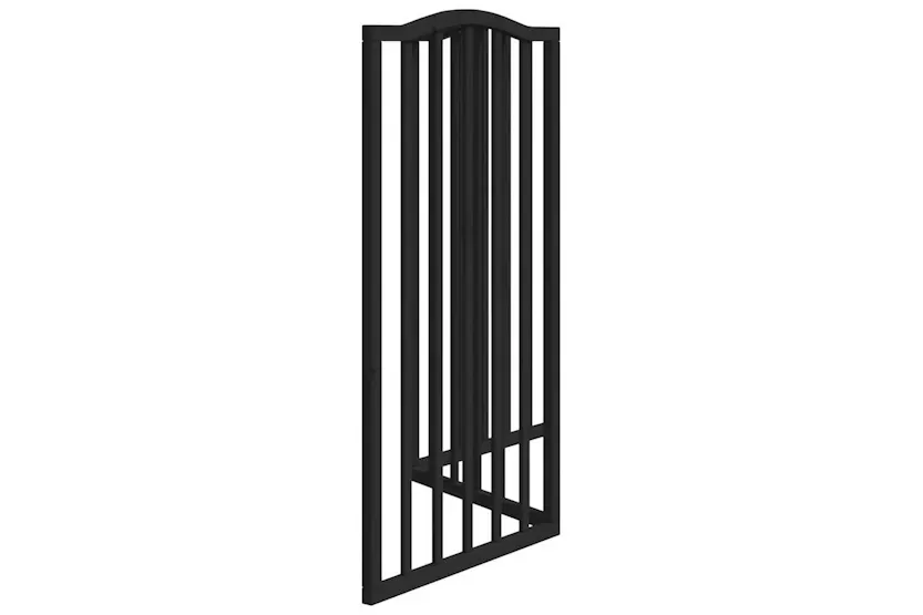 Vidaxl Dog Gate Foldable 3 Panels Black 150 Cmpoplar Wood Vidaxl Dog Gate Foldable 3 Panels Black 150 Cmpoplar Wood