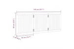 Vidaxl Dog Gate Foldable 3 Panels 150 Cm Poplar Wood Vidaxl Dog Gate Foldable 3 Panels 150 Cm Poplar Wood