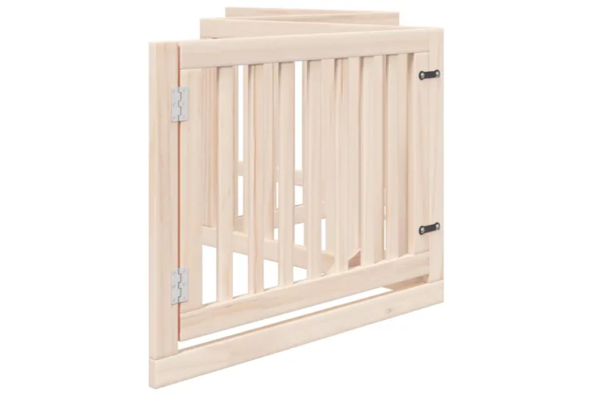 Vidaxl Dog Gate With Door Foldable 4 Panels 320 Cm Poplar Wood Vidaxl Dog Gate With Door Foldable 4 Panels 320 Cm Poplar Wood