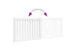 Vidaxl Dog Gate Foldable 2 Panels White 160 Cm Poplar Wood Vidaxl Dog Gate Foldable 2 Panels White 160 Cm Poplar Wood