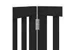 Vidaxl Dog Gate With Door Foldable 6 Panels Black 300 Cm Poplar Wood Vidaxl Dog Gate With Door Foldable 6 Panels Black 300 Cm Poplar Wood