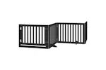 Vidaxl Dog Gate With Door Foldable 4 Panels Black 320 Cm Poplar Wood Vidaxl Dog Gate With Door Foldable 4 Panels Black 320 Cm Poplar Wood