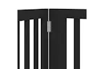 Vidaxl Dog Gate With Door Foldable 4 Panels Black 320 Cm Poplar Wood Vidaxl Dog Gate With Door Foldable 4 Panels Black 320 Cm Poplar Wood