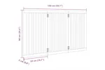 Vidaxl Dog Gate Foldable 3 Panels Brown 150 Cm Poplar Wood Vidaxl Dog Gate Foldable 3 Panels Brown 150 Cm Poplar Wood
