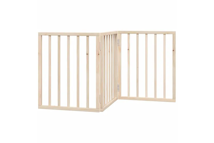Vidaxl Dog Gate Foldable 3 Panels 150 Cm Poplar Wood Vidaxl Dog Gate Foldable 3 Panels 150 Cm Poplar Wood