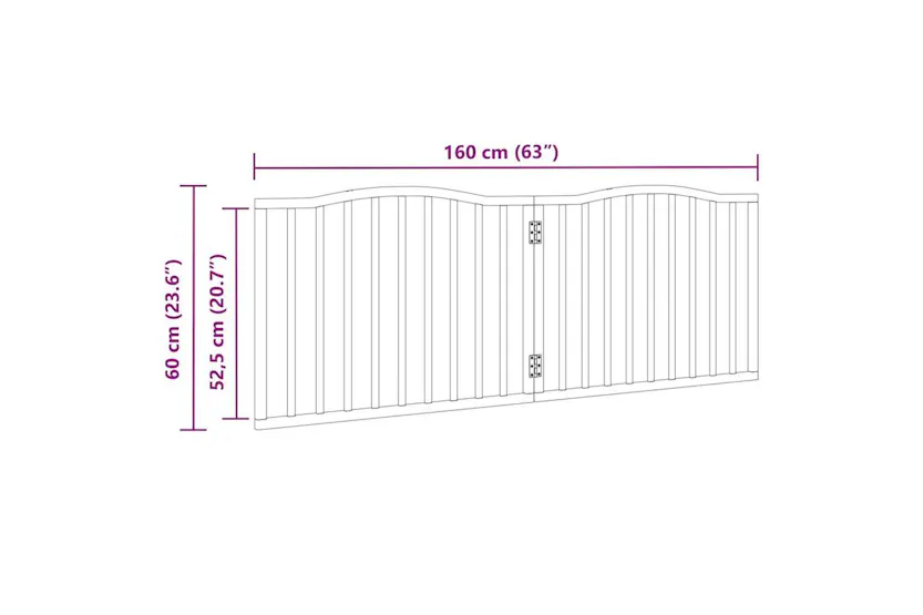 Vidaxl Dog Gate Foldable 2 Panels 160 Cm Poplar Wood Vidaxl Dog Gate Foldable 2 Panels 160 Cm Poplar Wood