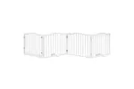 Vidaxl Dog Gate With Door Foldable 4 Panels White 320 Cm Poplar Wood Vidaxl Dog Gate With Door Foldable 4 Panels White 320 Cm Poplar Wood