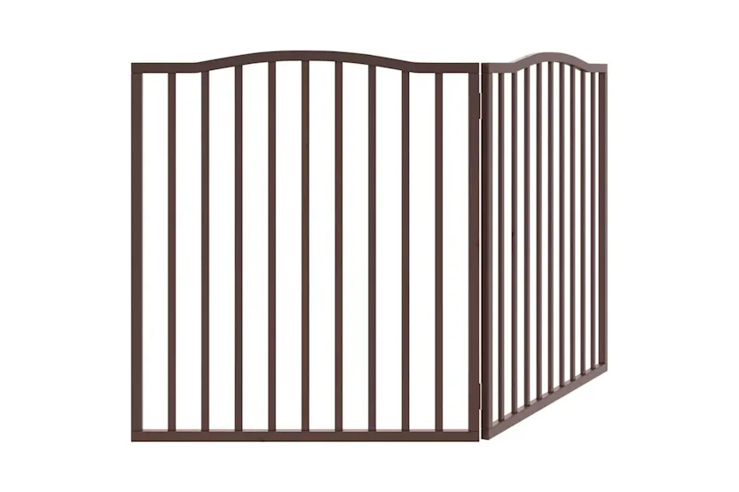Vidaxl Dog Gate Foldable 2 Panels Brown Oak 160 Cm Poplar Wood Vidaxl Dog Gate Foldable 2 Panels Brown Oak 160 Cm Poplar Wood