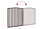 Vidaxl Dog Gate Foldable 2 Panels Brown Oak 160 Cm Poplar Wood Vidaxl Dog Gate Foldable 2 Panels Brown Oak 160 Cm Poplar Wood